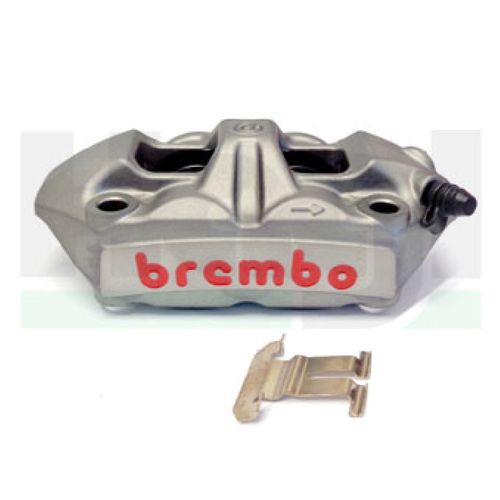 Bremszange M4.34 rechts Brembo Aluminium Titan rotem Brembo-Logo