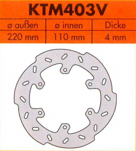 FE Bremsscheibe wave hinten starr KTM 625 SMC Bj.04-07