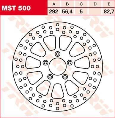 Bremsscheibe vorne Brake Disc front MST500 TRW Lucas